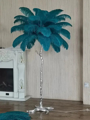 Kalimera Feather Floor/Table Lamp freeshipping - Decorfaure