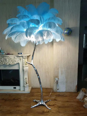 Kalimera Feather Floor/Table Lamp freeshipping - Decorfaure