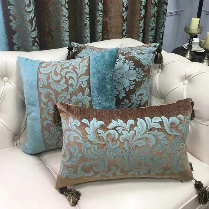 High End Luxury Designer Velvet Floral 'amaranth' Handmade Cushion Cover  Interior Decorative 
