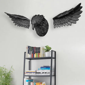 3D Eagle Head Wall Statue Decorfaure