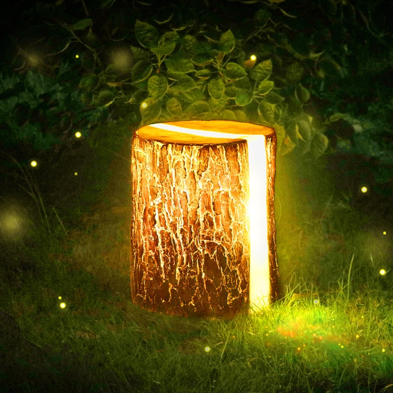 Tree Stump Outdoor Light Decorfaure