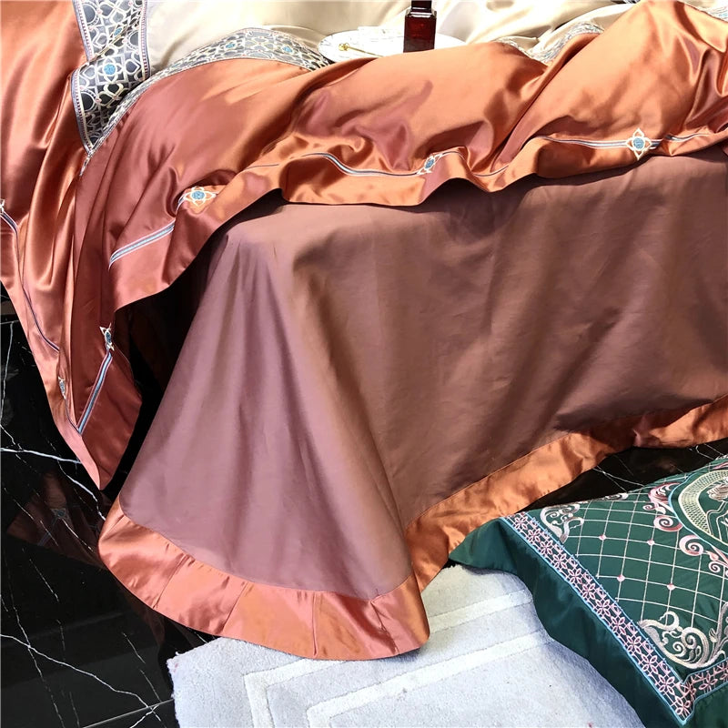 Jemma Satin Egyptian Cotton Bedding Set 