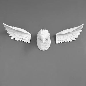 3D Eagle Head Wall Statue Decorfaure