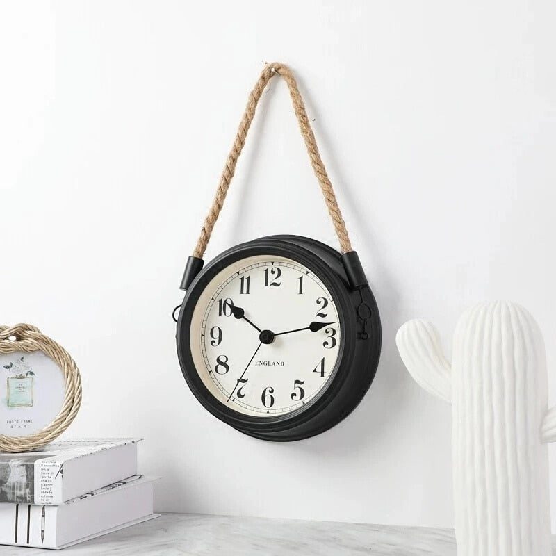 Vintage Metal Wall Clock Decorfaure