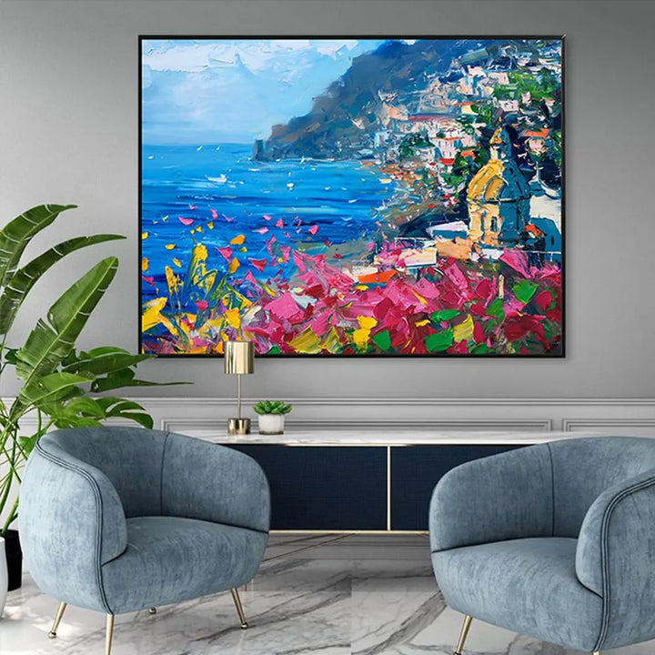 Mediterranean Handmade Painting Decorfaure