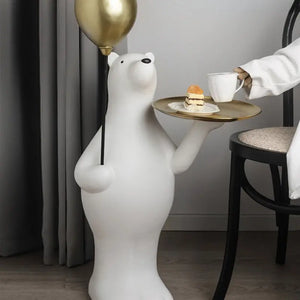 Bear Table Sculpture Decorfaure