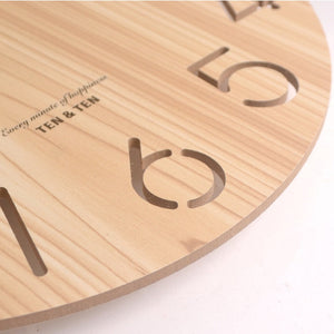 Wooden 3D Wall Clock Decorfaure