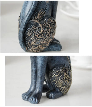 Elegant Cat Figurine Decorfaure