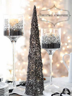 3PCS Crystal Candle Holder Set Decorfaure