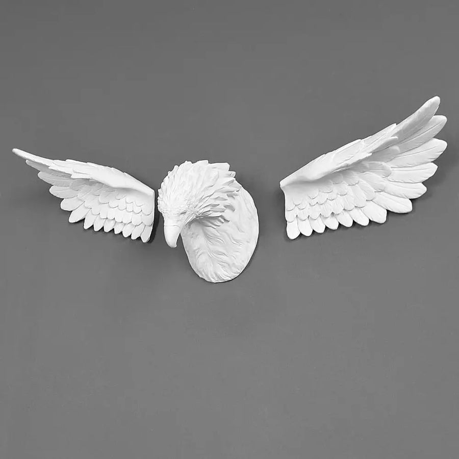 3D Eagle Head Wall Statue Decorfaure