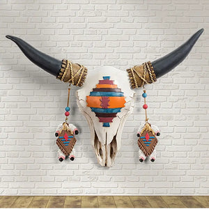 3D Bull Head Statue Decorfaure