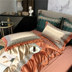 Jemma Satin Egyptian Cotton Bedding Set 