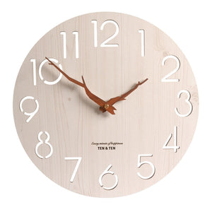 Wooden 3D Wall Clock Decorfaure