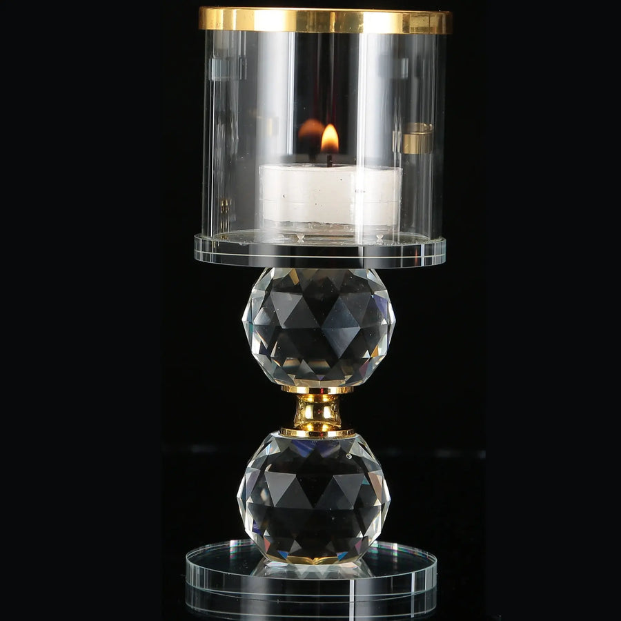 Mahogany Crystal Candleholder Decorfaure