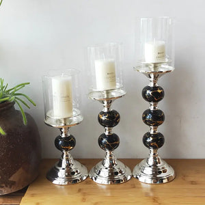 Elegance Metal Candlestick Decorfaure