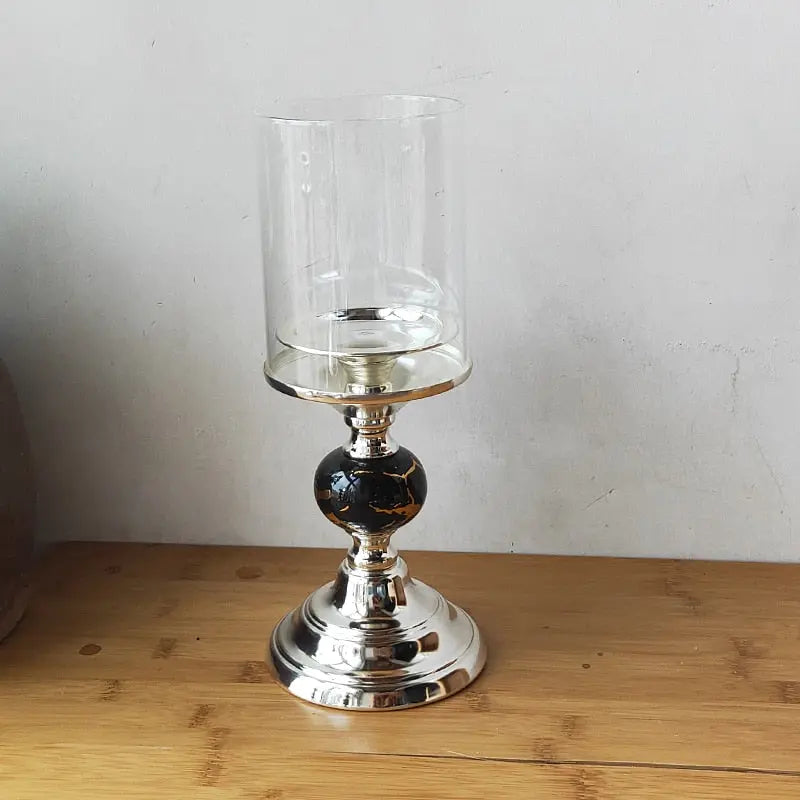 Elegance Metal Candlestick Decorfaure