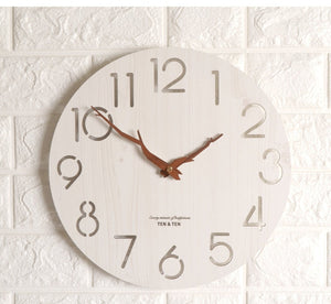 Wooden 3D Wall Clock Decorfaure