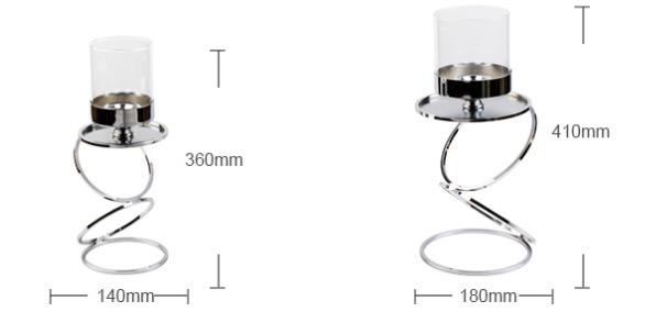 Elegant Metal Candle Holders 