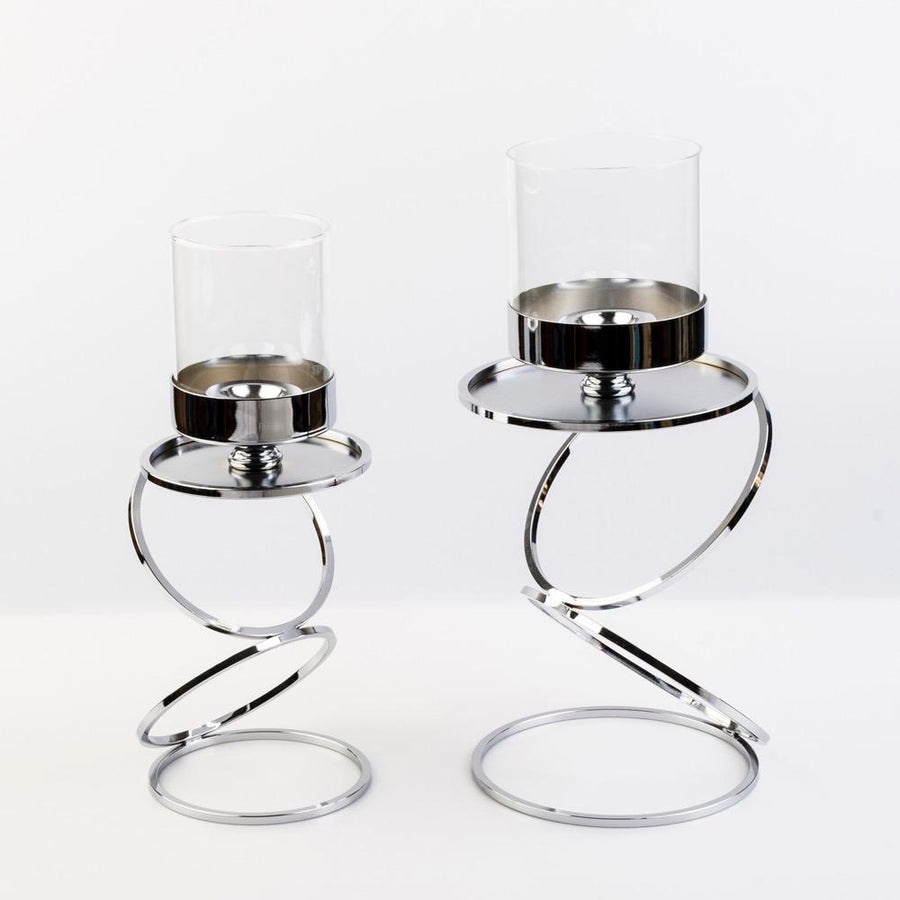 Elegant Metal Candle Holders 