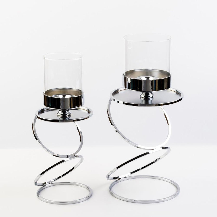 Elegant Metal Candle Holders 