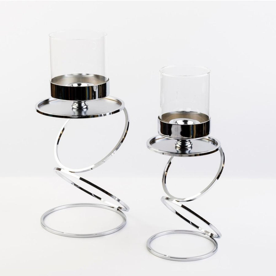 Elegant Metal Candle Holders 