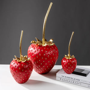 Strawberry Fruit Figurine 