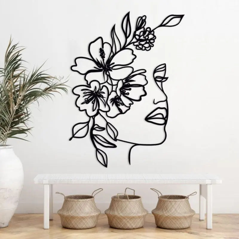 Face Metal Wall Art Decorfaure