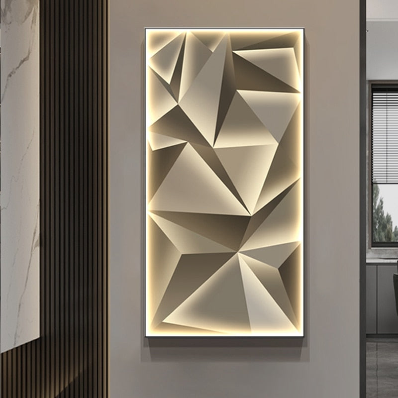 Modern  Abstract Led Wall Art Decorfaure