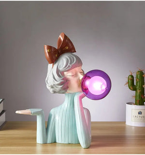 Bubble Girl Lamp Decorfaure