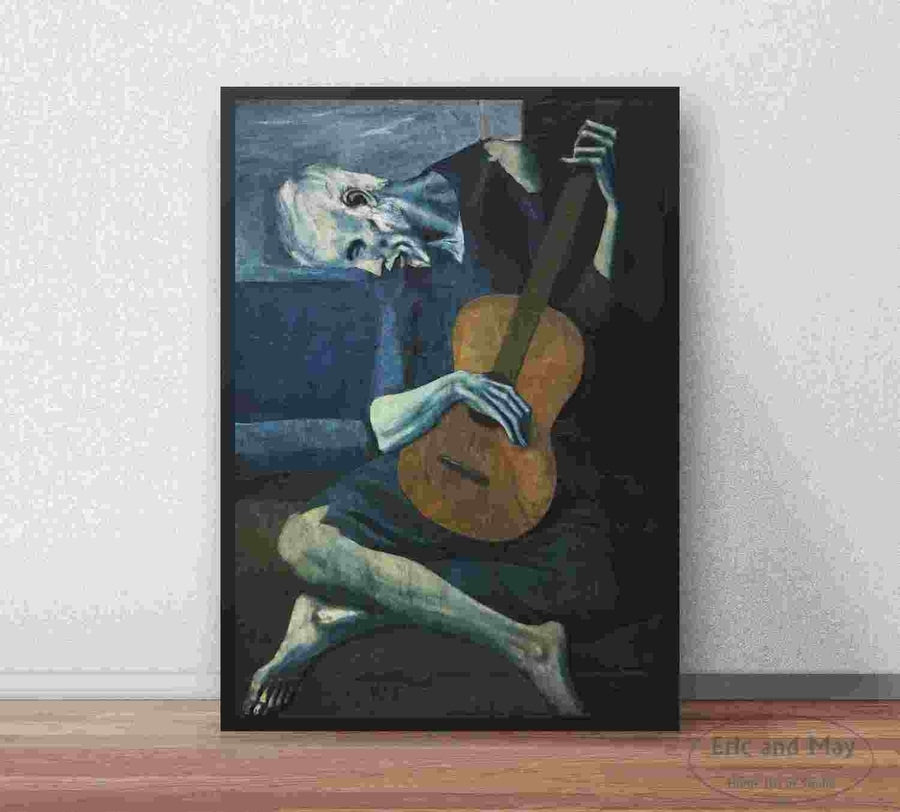 The Old Guitarist By Pablo Picasso Decorfaure