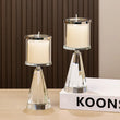 Load image into Gallery viewer, Cone Crystal Candle Holder
