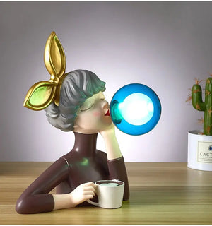 Bubble Girl Lamp Decorfaure