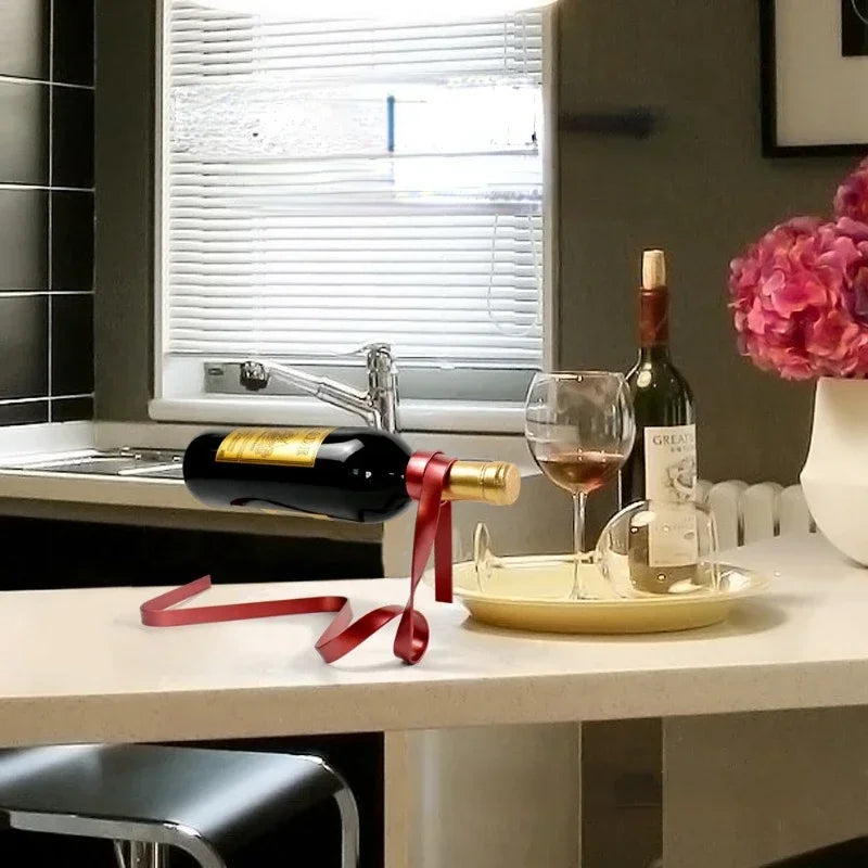 Floating Ribbon Wine Rack 