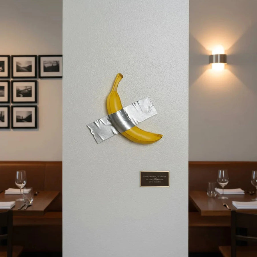 Tape Banana Wall Decor 