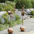 Load image into Gallery viewer, Metal Ballet Girl Sculpture 
