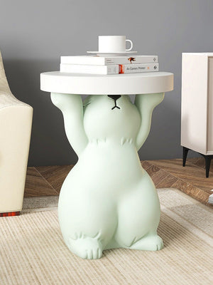 Rabbit Statue Table Decorfaure