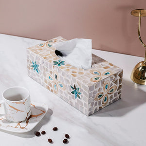 Christmas Mother of Pearl Decorative Tissue Box Cover -  Denmark