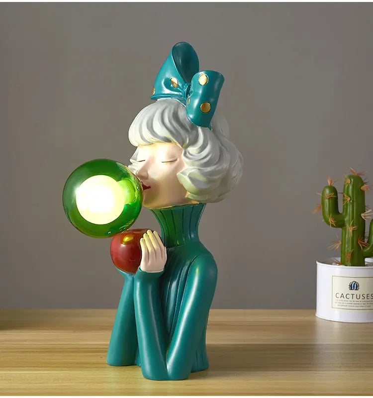 Bubble Girl Lamp Decorfaure