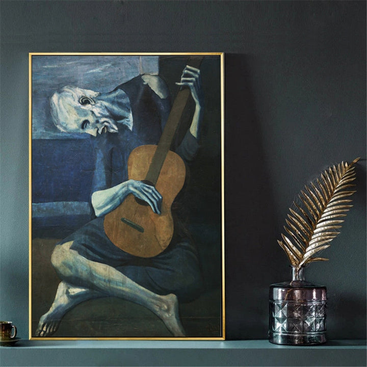 The Old Guitarist By Pablo Picasso Decorfaure