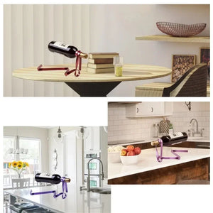 Floating Ribbon Wine Rack 