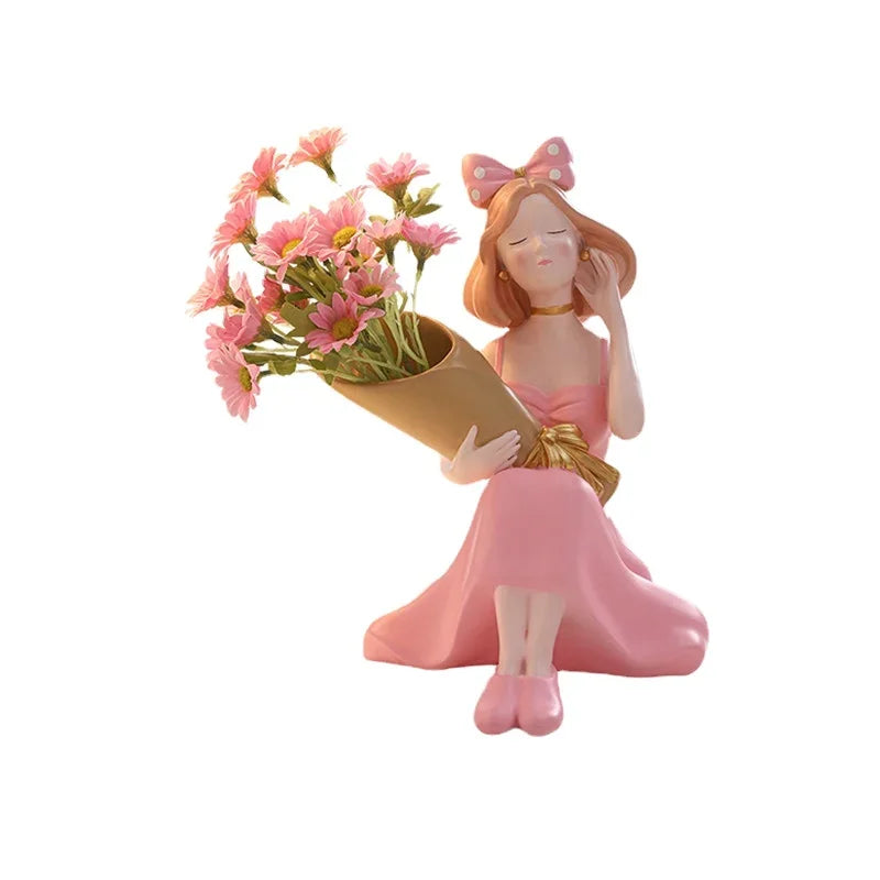 Girl with Vase Ornament 