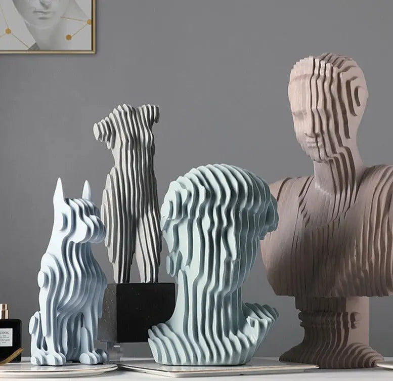 Abstract Fold Sculptures Decorfaure