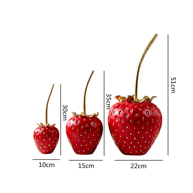 Strawberry Fruit Figurine 