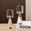 Load image into Gallery viewer, Cone Crystal Candle Holder
