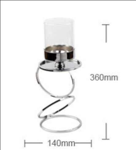 Elegant Metal Candle Holders 