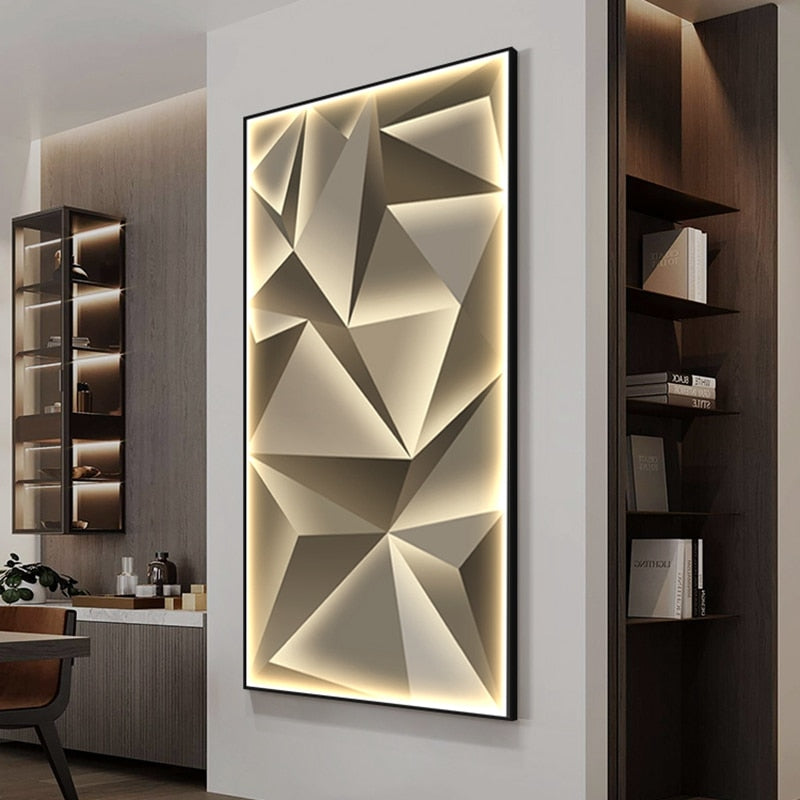 Modern  Abstract Led Wall Art Decorfaure