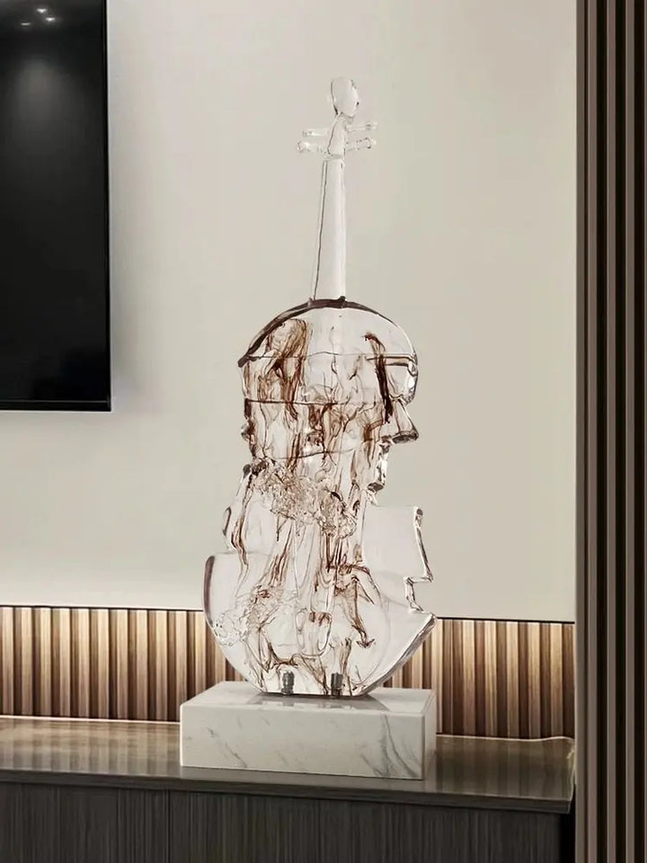 Abstract Violin Sculpture Decorfaure