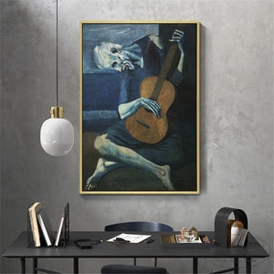 The Old Guitarist By Pablo Picasso Decorfaure