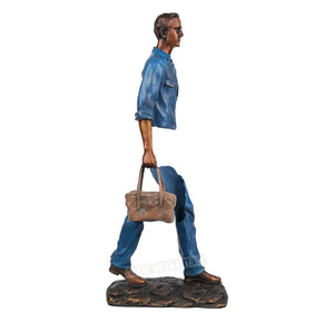 Travelling Man Statue By Bruno Catalano freeshipping - Decorfaure